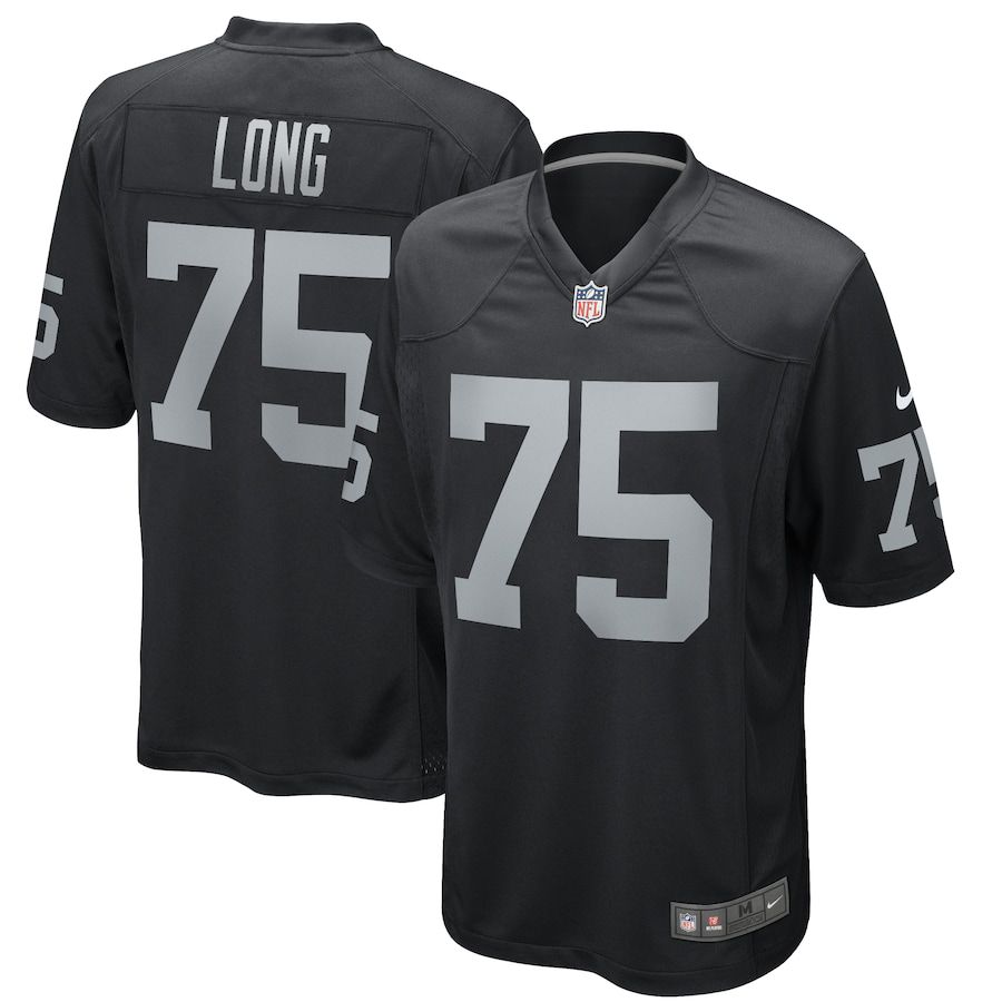 Men Oakland Raiders #75 Howie Long Nike Black Game Retired Player NFL Jersey